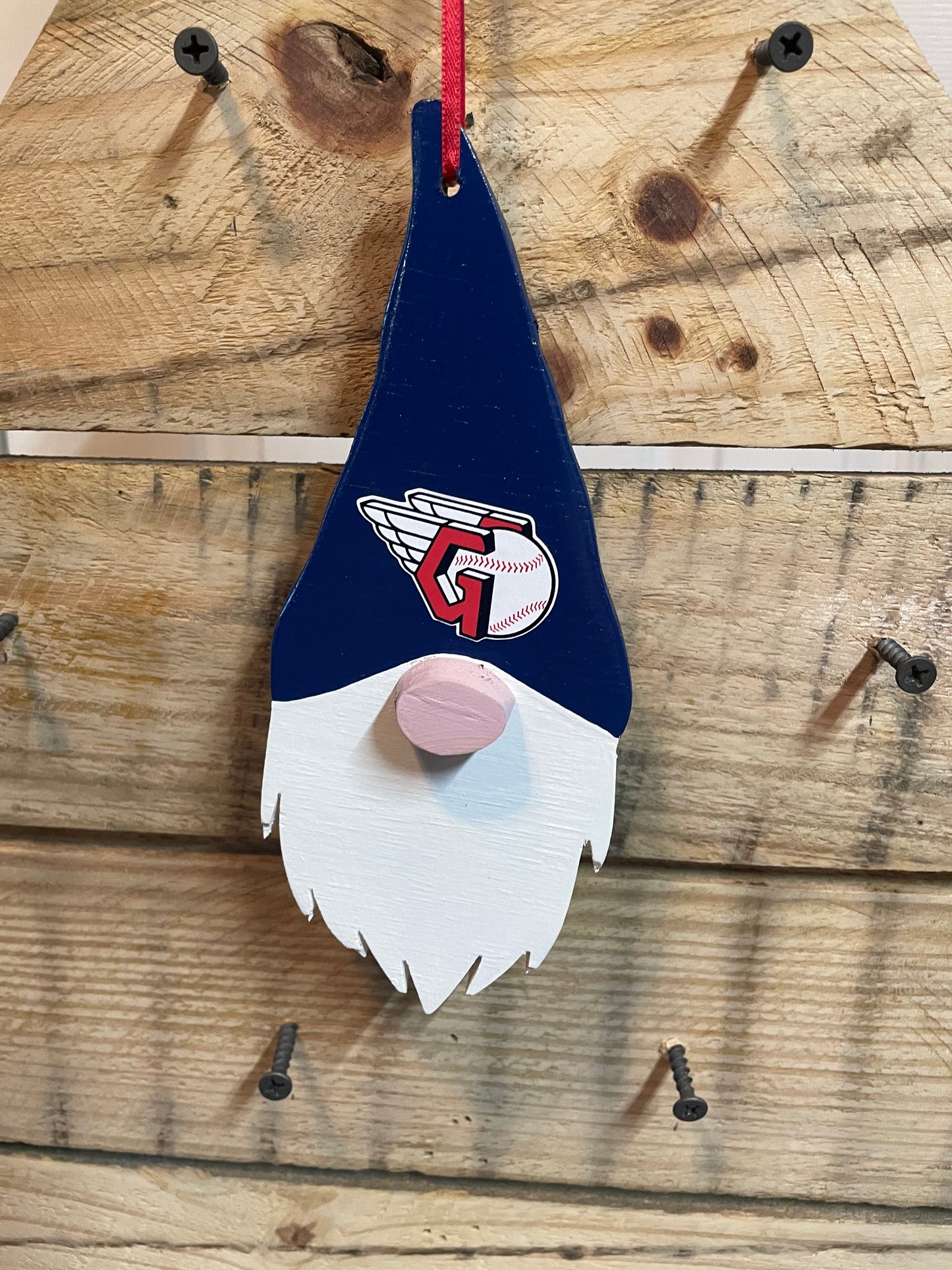 Cleveland Guardians Themed Gnome Ornament