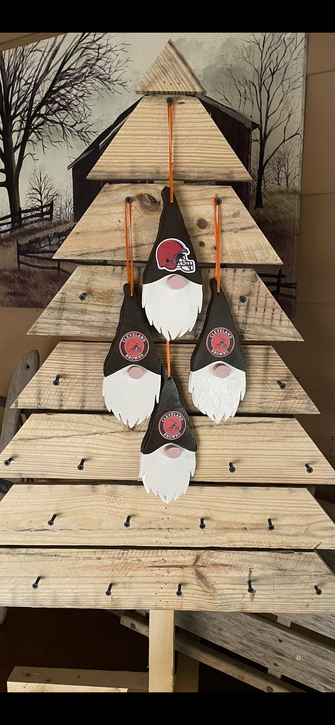 Cleveland Browns Themed Gnome Ornament