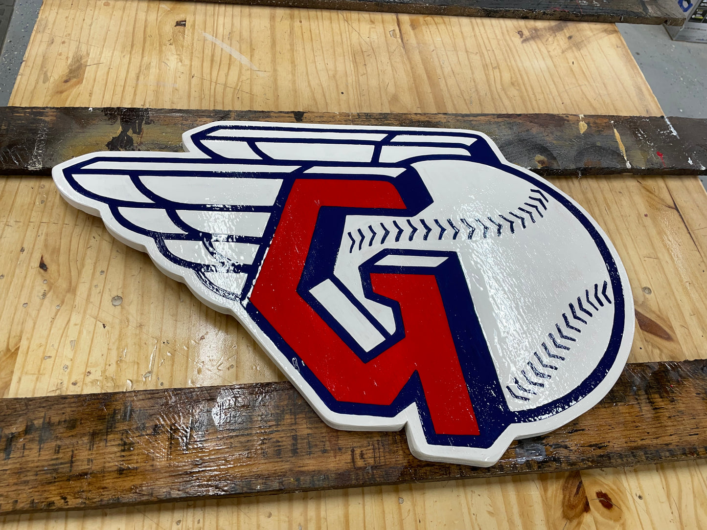 Cleveland Guardians Logo Sign