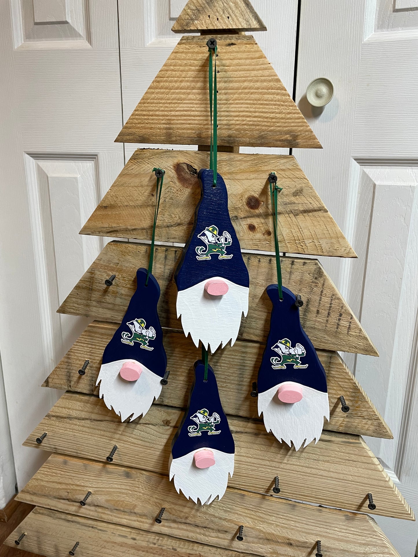 Notre Dame Fighting Irish Themed Gnome Ornament