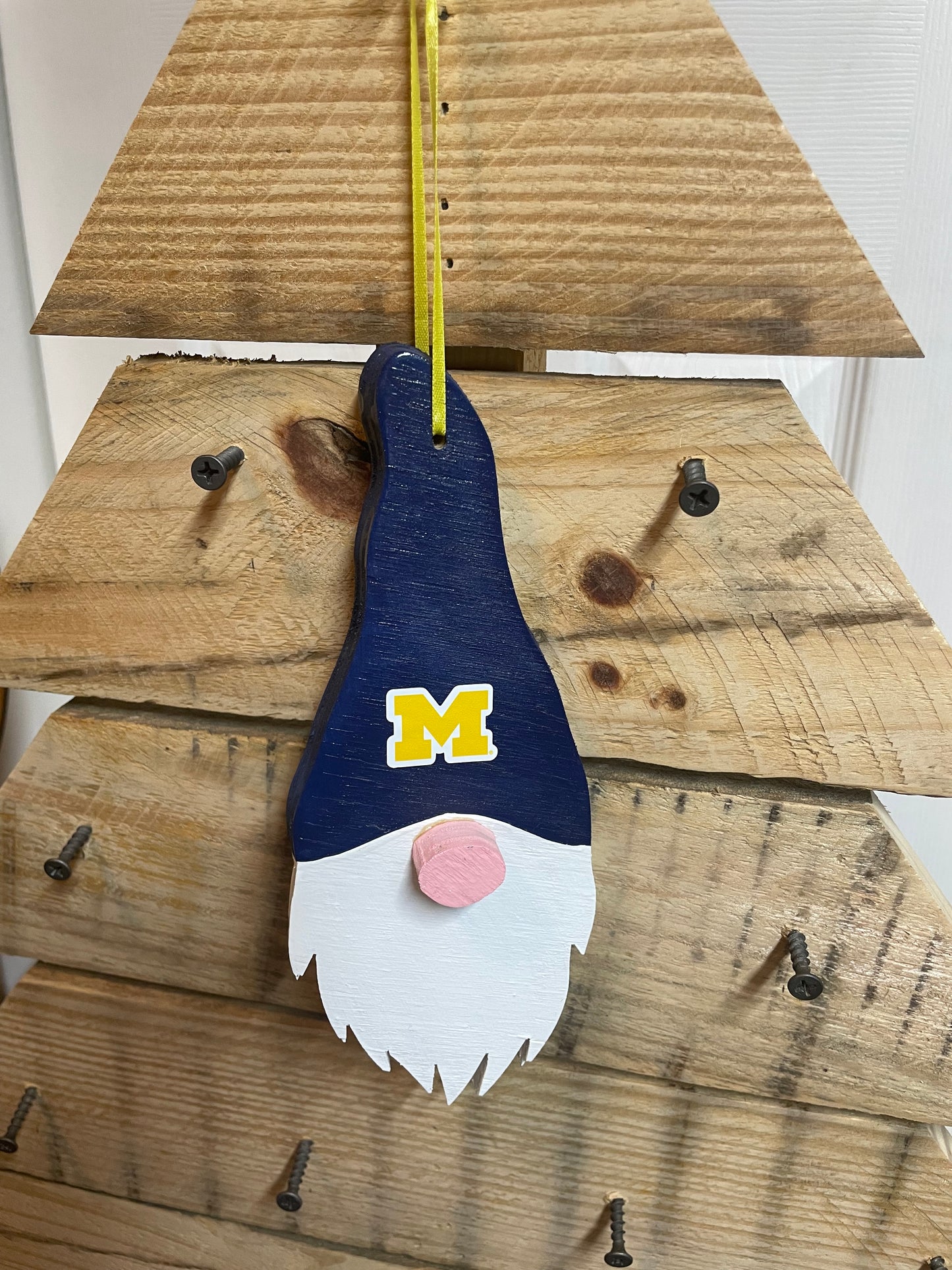 Michigan Themed Gnome Ornament