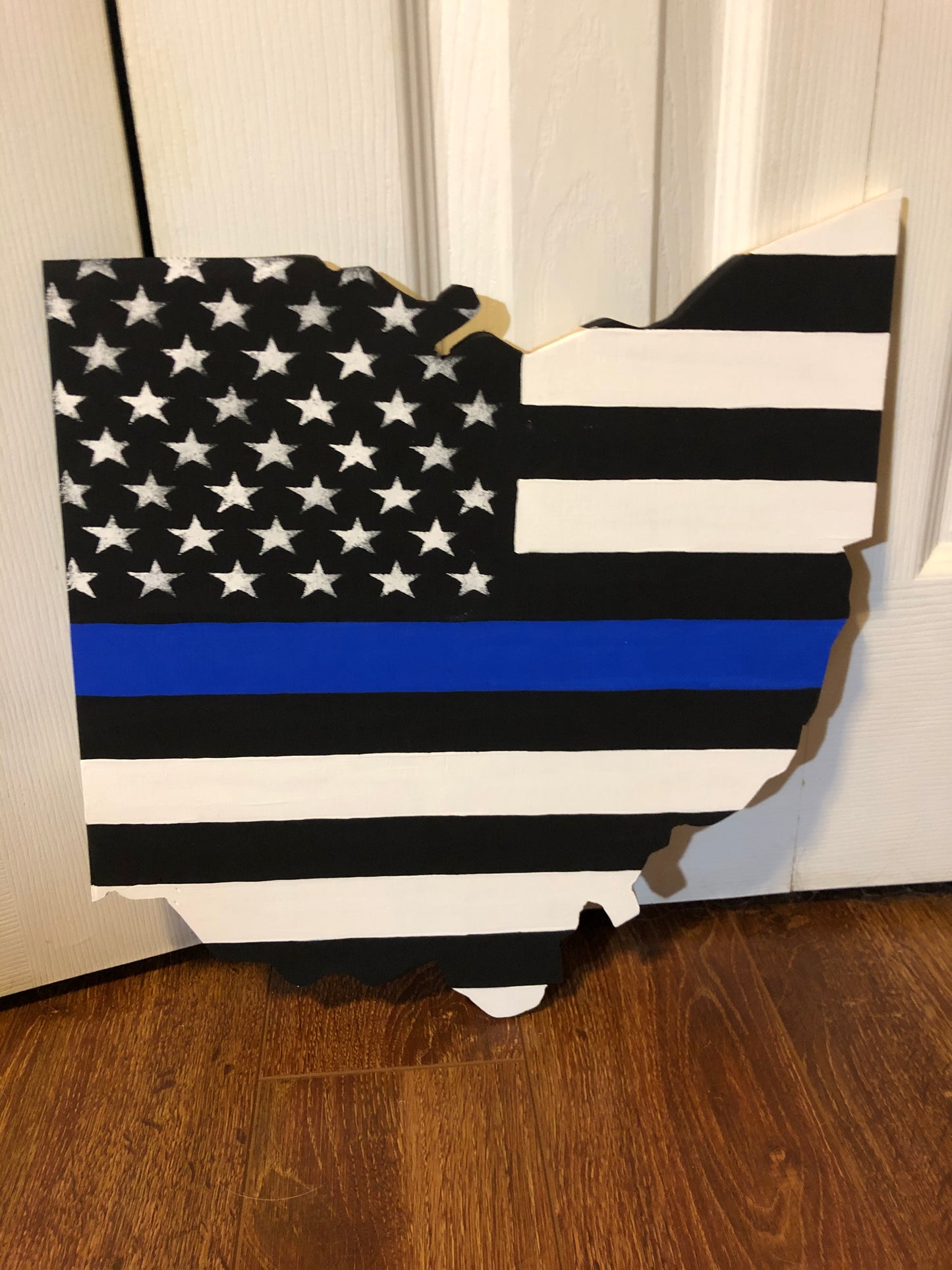 Thin Blue Line Ohio Sign