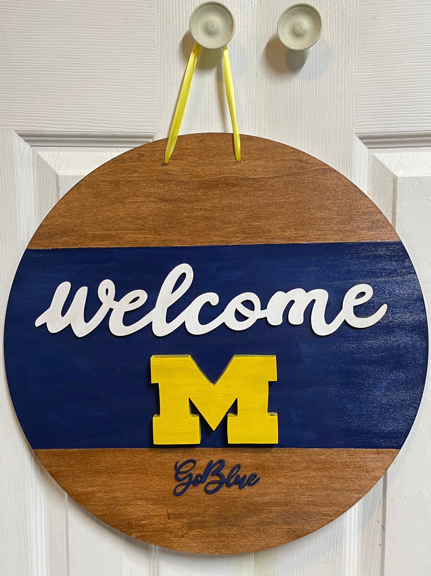 Michigan Wolverines Themed Door Hanger