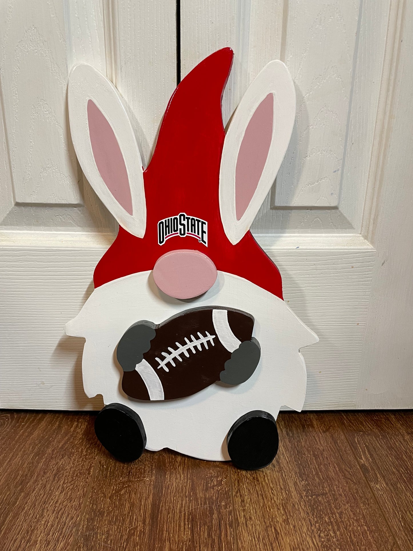 Ohio State Themed Bunny Gnome