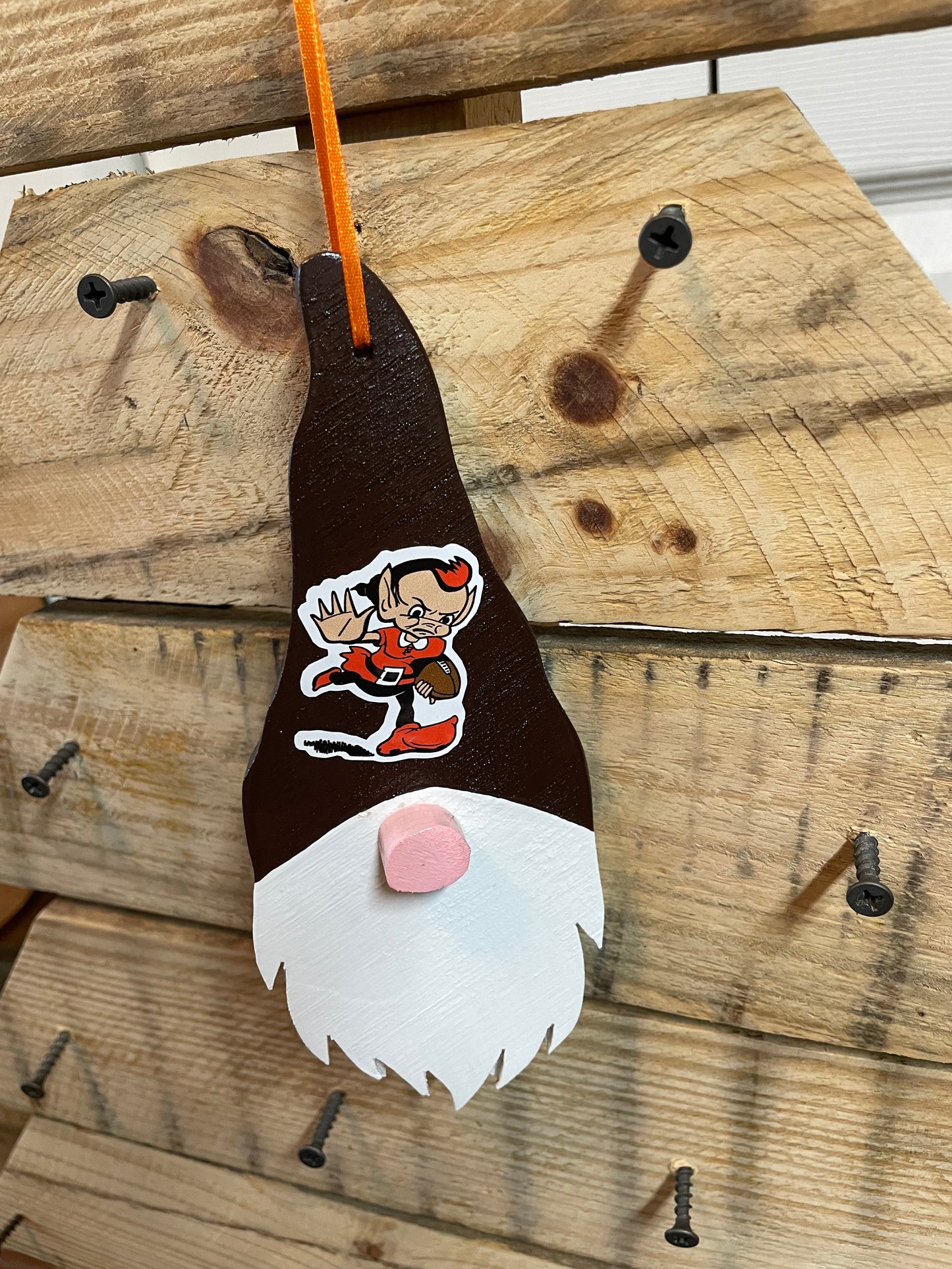 Cleveland Browns Themed Gnome Ornament