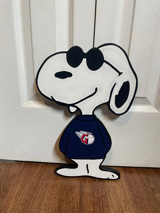 Cleveland Guardians Themed Snoopy