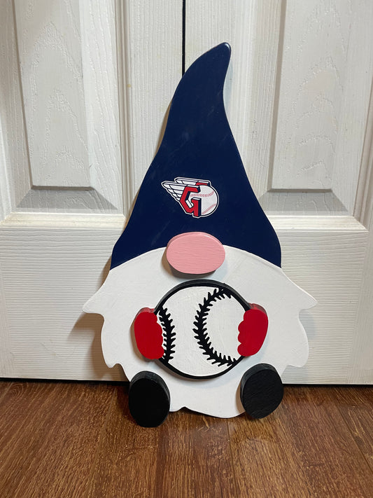 Cleveland Guardians Themed Gnome w/baseball